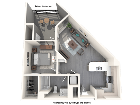Vive Luxe Apartments A2 Floor Plan